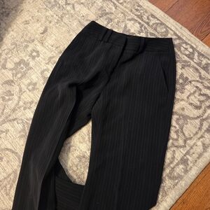 Anne Flein Black Pinstripe Pants Size 2P